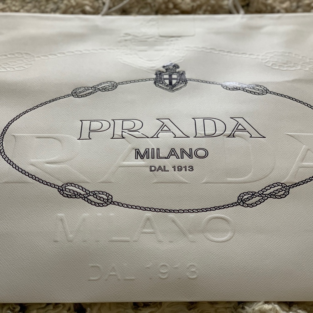 Prada Authentic Embossed Paperbag